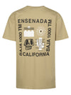 Jongens T-Shirt SS Classic Print van Petrol in de kleur Light Tan in maat 176.