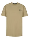 Jongens T-Shirt SS Classic Print van Petrol in de kleur Light Tan in maat 176.