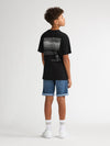 Jongens T-Shirt SS Classic Print van Petrol in de kleur Black in maat 176.