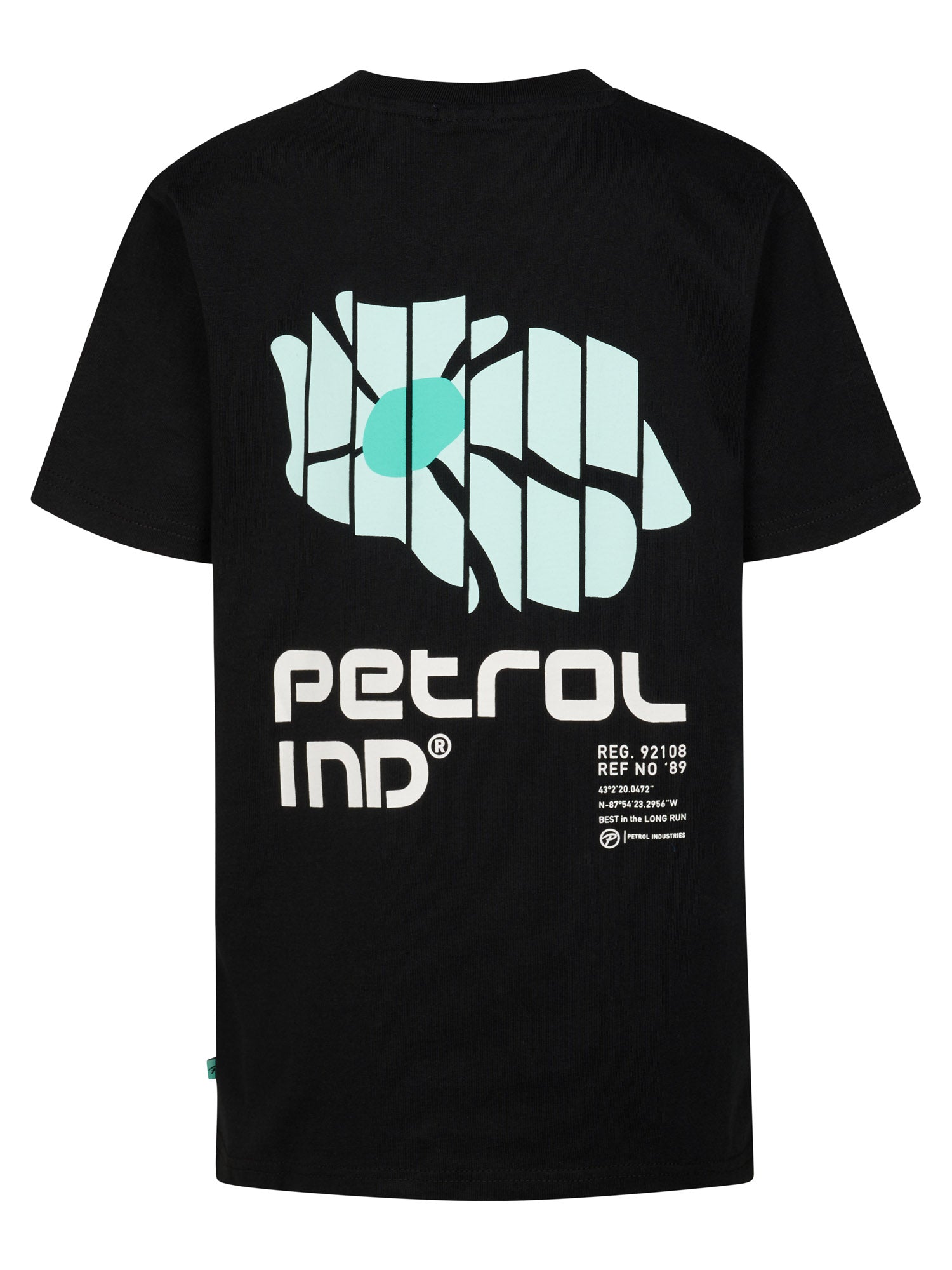 Jongens T-Shirt SS Classic Print van Petrol in de kleur Black in maat 176.