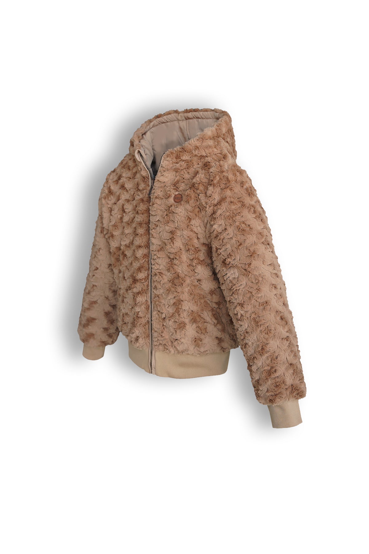 NoBell Bye Reversible hooded jacket with fur