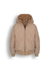 NoBell Bye Reversible hooded jacket with fur