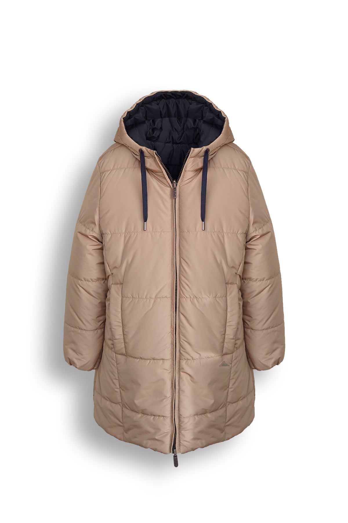 NoBell Baggy Reversible long hooded jacket