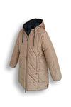 NoBell Baggy Reversible long hooded jacket