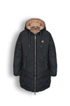 NoBell Baggy Reversible long hooded jacket