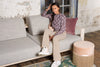 Meisjes Tommy girls printed blouse brown van NoBell in de kleur Dark Roast Brown in maat 170-176.