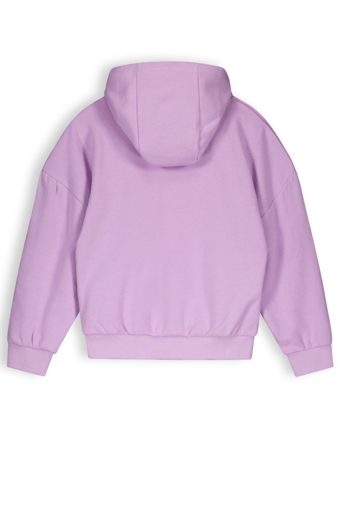 Meisjes King soft girls hooded sweater van NoBell in de kleur Lupine Lilac in maat 170-176.