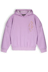 Meisjes King soft girls hooded sweater van NoBell in de kleur Lupine Lilac in maat 170-176.