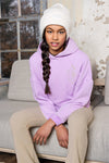 Meisjes King soft girls hooded sweater van NoBell in de kleur Lupine Lilac in maat 170-176.