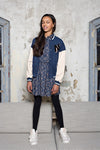 Meisjes Barsy girls varsity jacket navy van NoBell in de kleur Navy Blazer in maat 158-164.