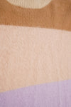 Meisjes Kes girls blocked striped knitted sweater lilac van NoBell in de kleur Lupine Lilac in maat 170-176.