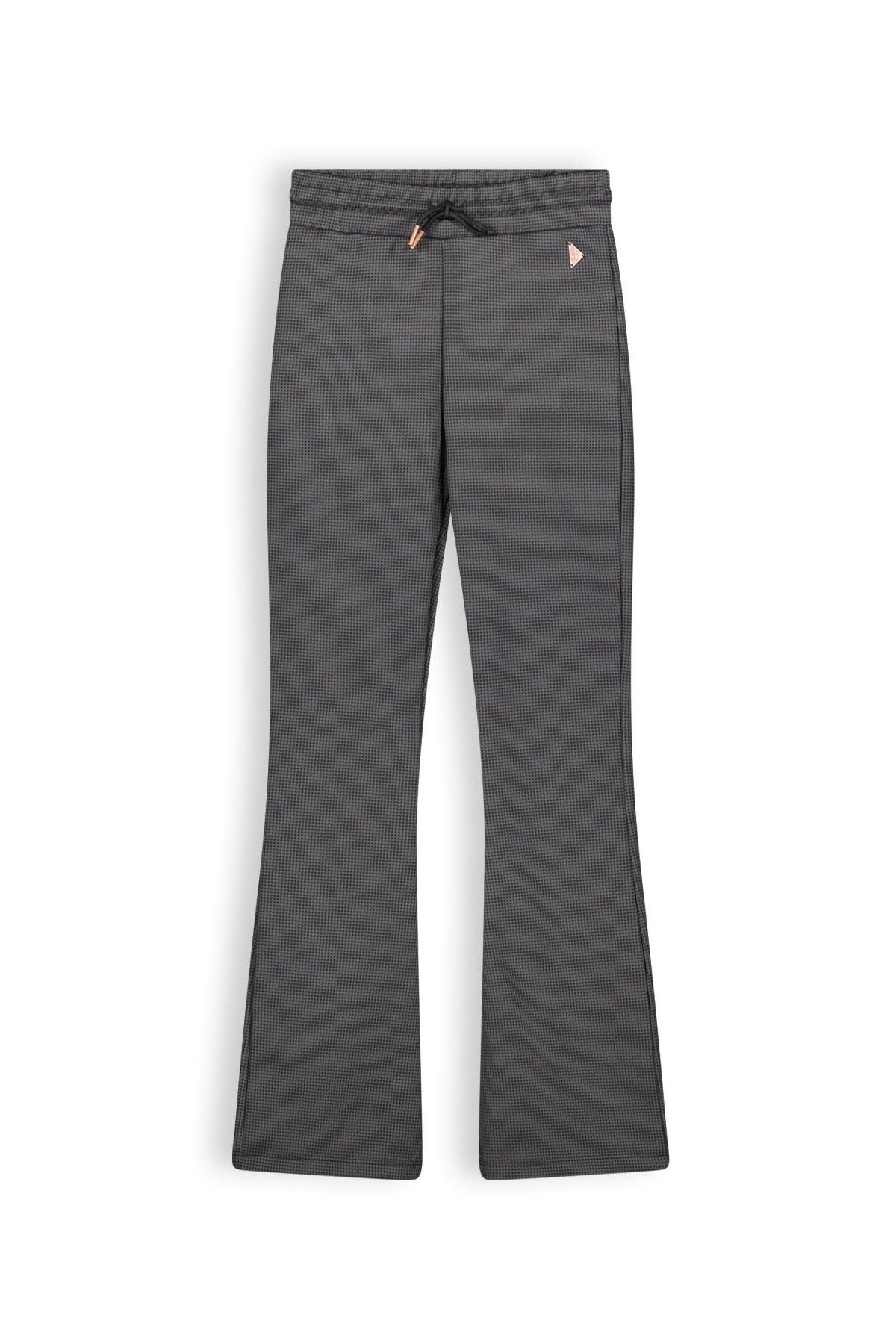 NoBell Sady girls flared pied de poule pants navy