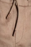 Meisjes Sane girls fake suede pants brown van NoBell in de kleur Dark Roast Brown in maat 170-176.