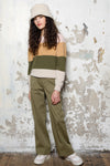 NoBell Kamilla girls blockstripe soft knitted sweater multicolor
