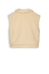 NoBell Beddy girls teddy gilet ivory