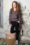 NoBell Secler girls travelers interlock pants black