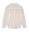 Meisjes Tipi Girls Button Up Poplin Blouse van NoBell in de kleur Snow White in maat 170-176.