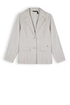 Meisjes Belia Girls Pinstripe Blazer Silver Grey van NoBell in de kleur Silver Gray in maat 170-176.
