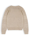 Meisjes Kamile Girls Knitted Soft Sweater van NoBell in de kleur Champagne in maat 170-176.