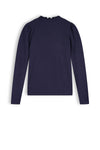 Meisjes Kobus Girls Rib Jersey Tshirt Navy van NoBell in de kleur Navy Blazer in maat 170-176.