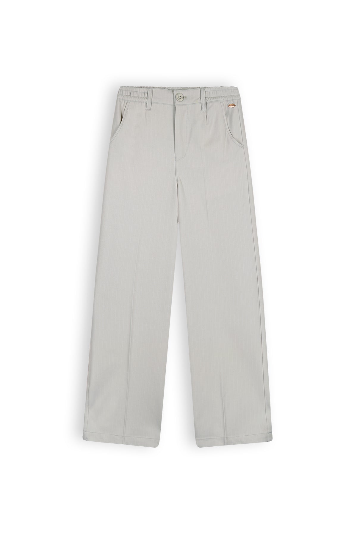 NoBell Sayla Girls Full Length Wide Pants Silver Grey
