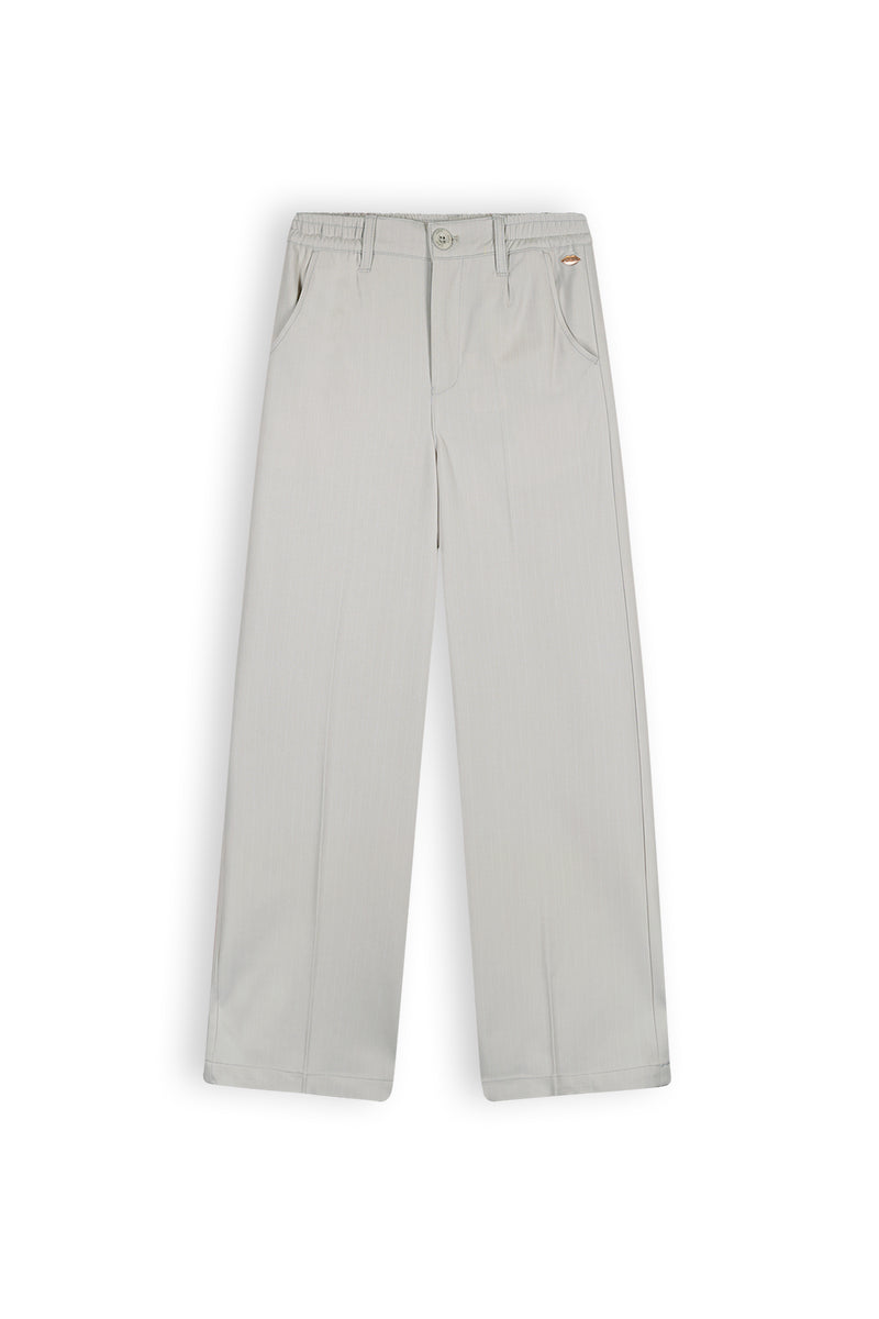 NoBell Sayla Girls Full Length Wide Pants Silver Grey