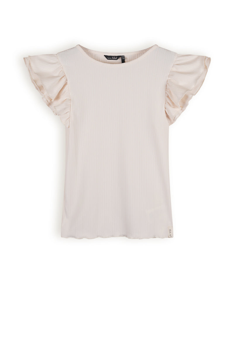 NoBell Kiss Tshirt Pointelle Rib