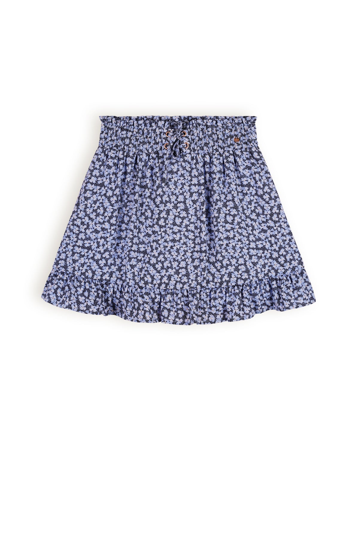 NoBell Ninez Denim Flower Skirt