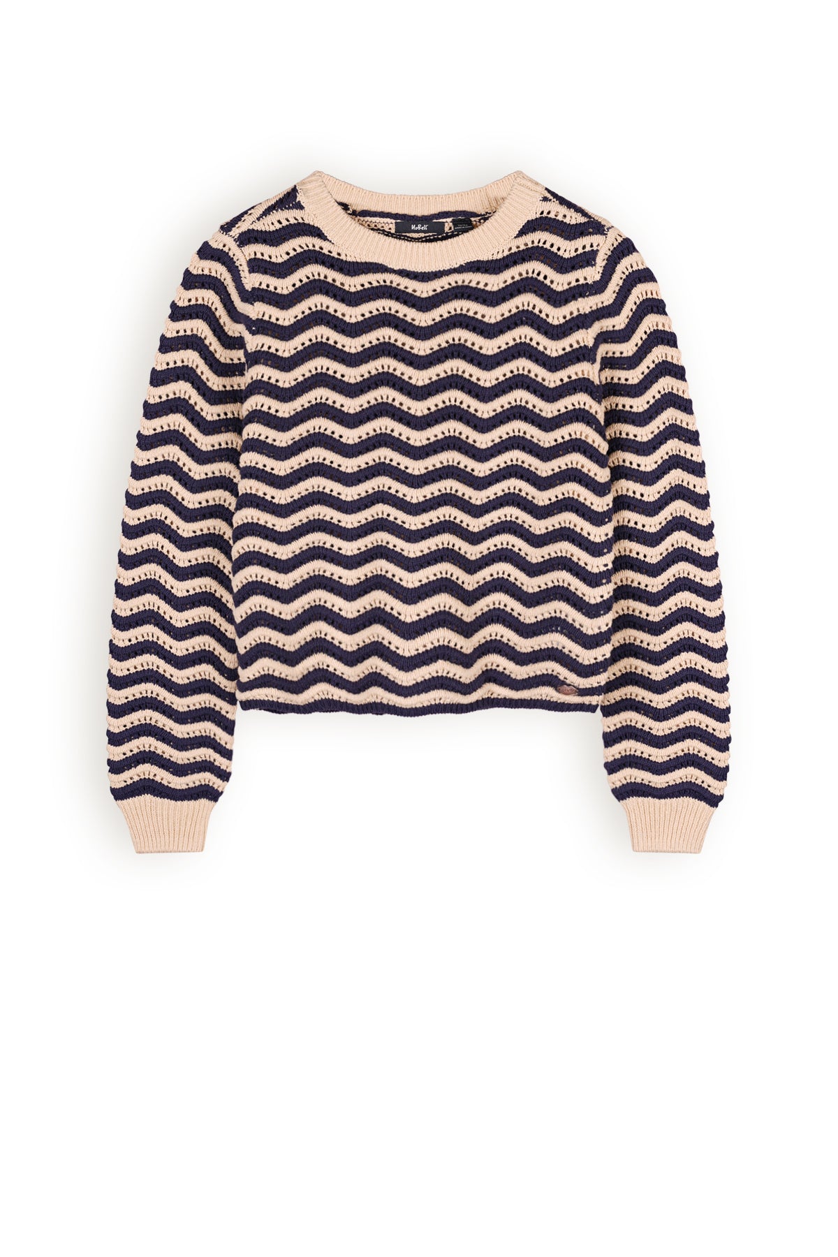 NoBell Kela wave pattern knitted sweater