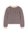NoBell Kela wave pattern knitted sweater