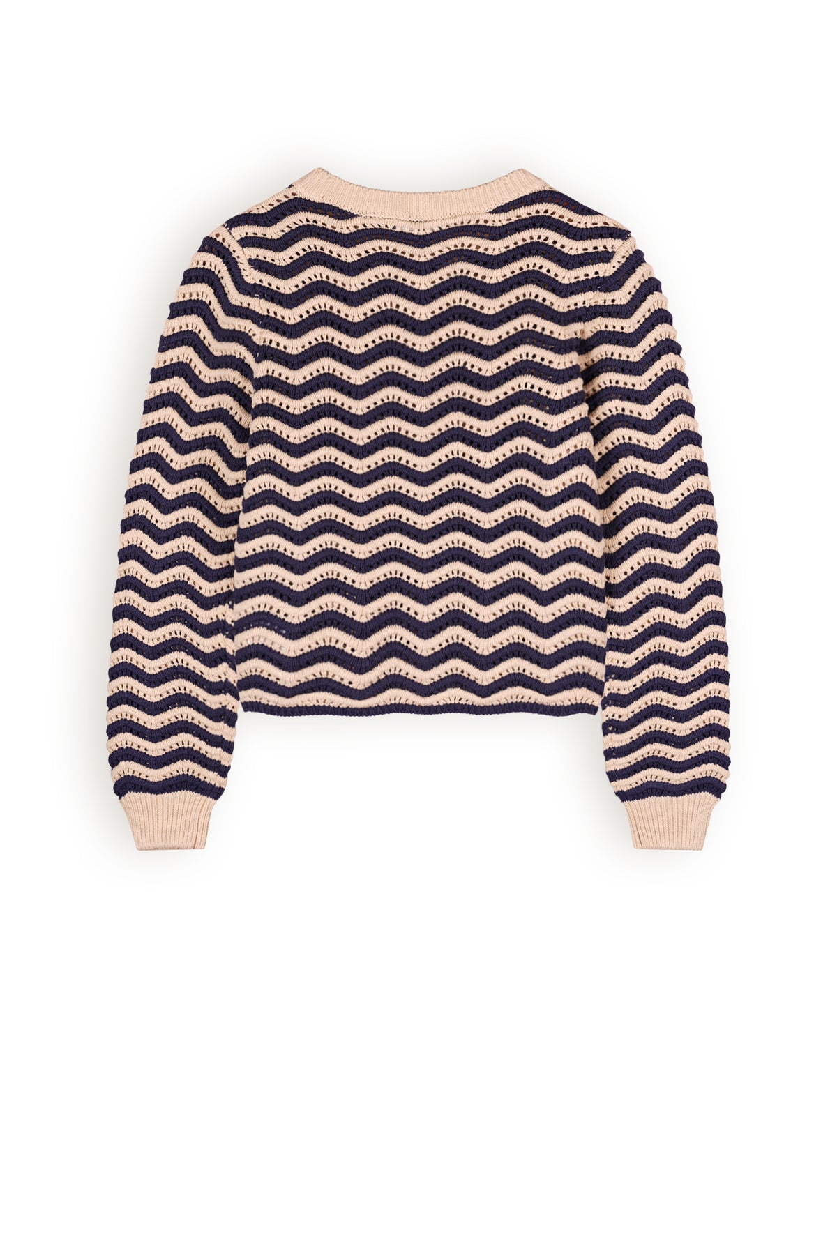 NoBell Kela wave pattern knitted sweater