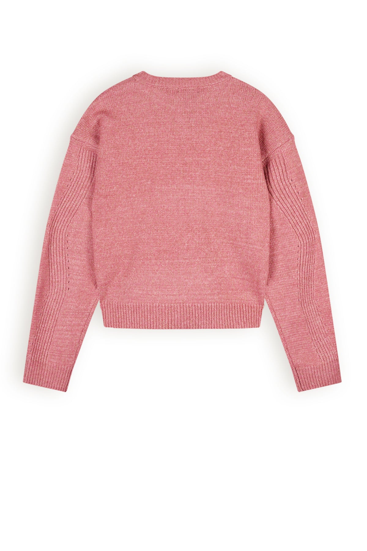 NoBell Kesa melange knitted sweater with pointelle details