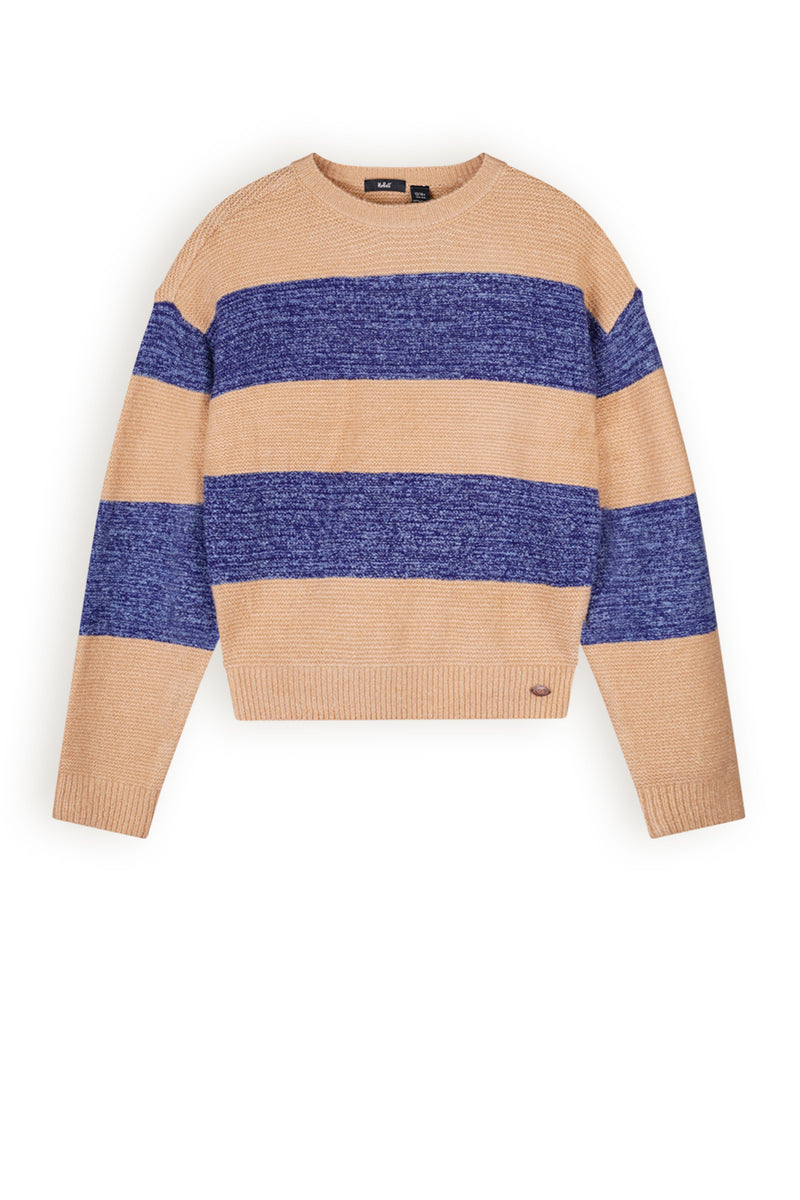 NoBell Kessy knitted colorblock croppepd sweater