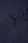 NoBell Kiss Fine Rib tshirt with gathered sleeves