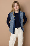 NoBell Kiss Fine Rib tshirt with gathered sleeves