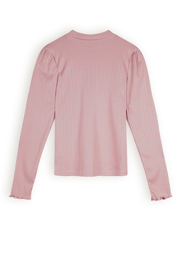 NoBell Krop Fine Rib cropped long sleeve top