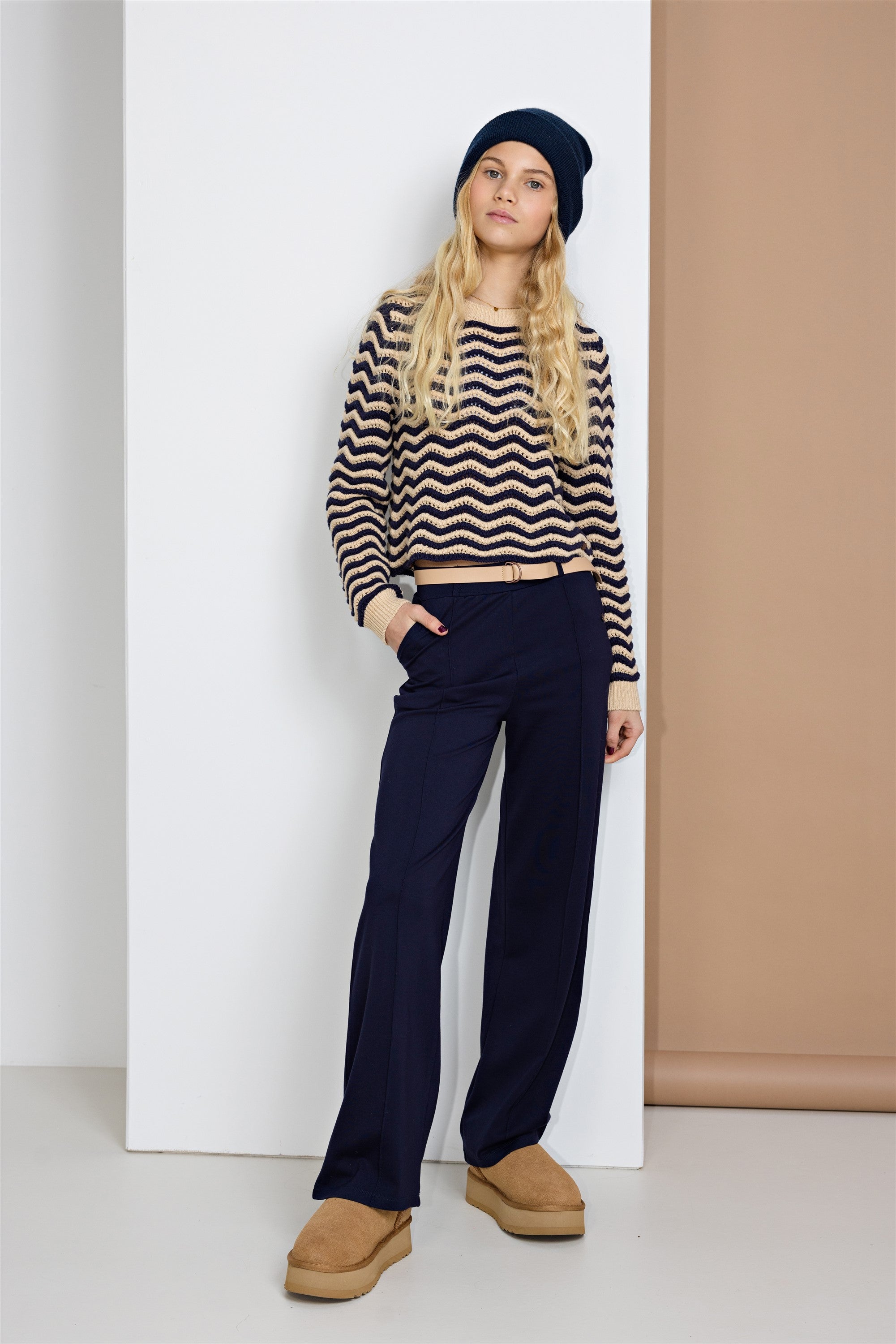 NoBell Salet Palazzo pants with belt