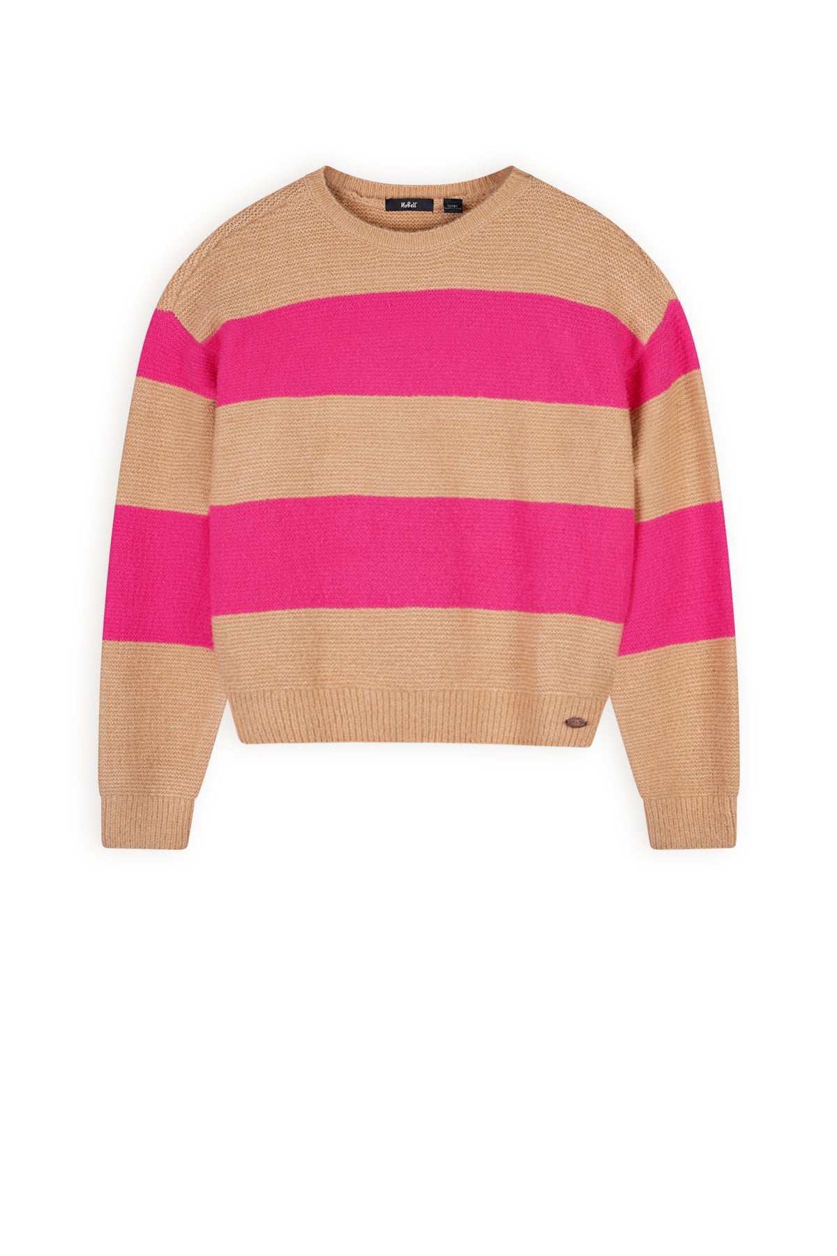 NoBell Kessy knitted colorblock croppepd sweater