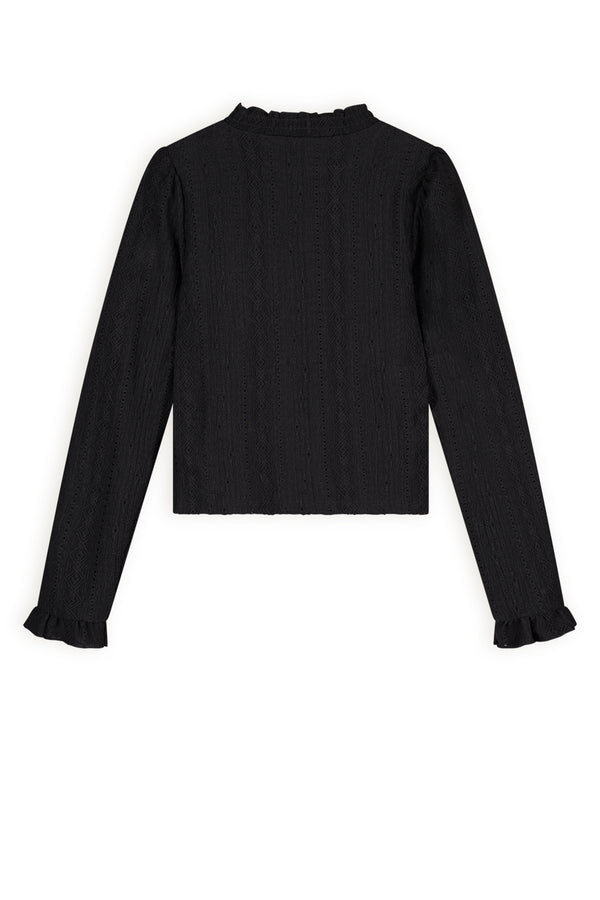 NoBell Kacey lace jersey top