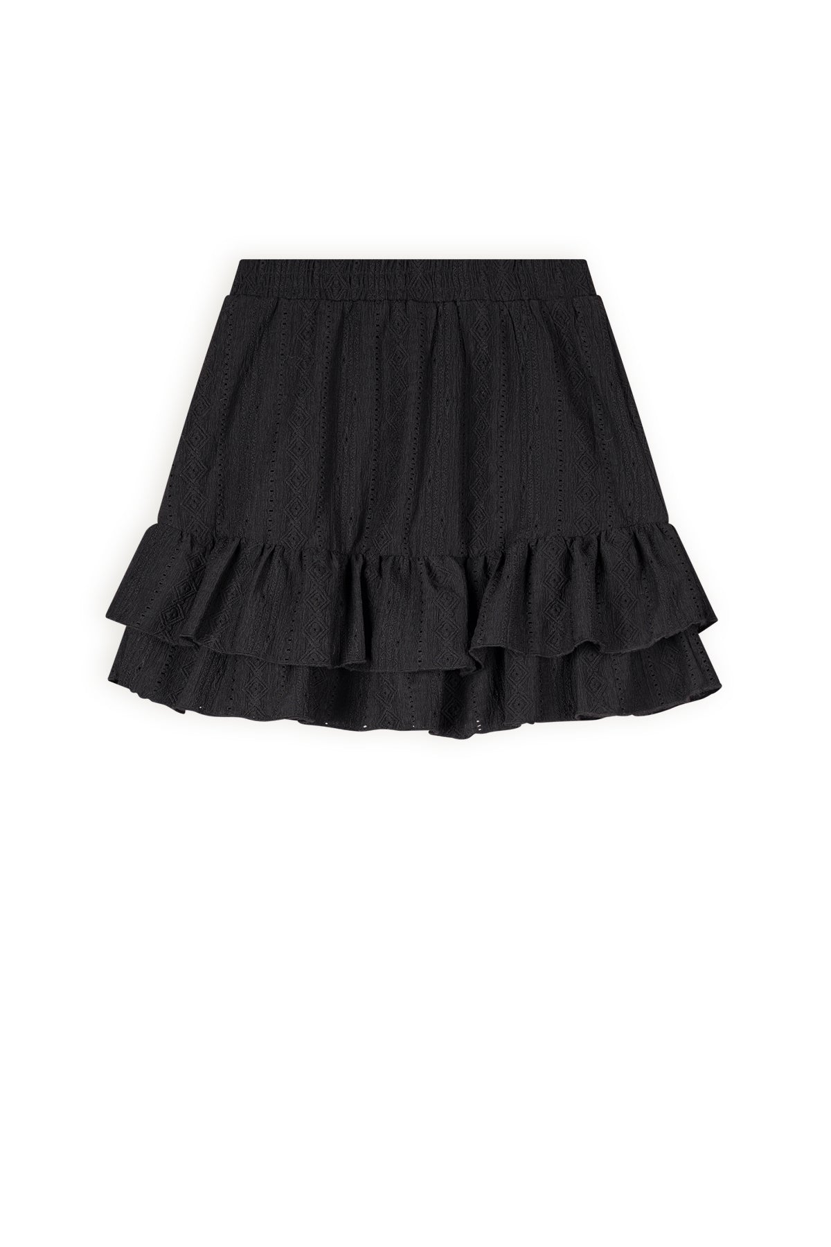 NoBell Naia lace jersey frill skirt