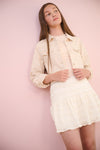 Meisjes Boan Stretch Twill Jacket van NoBell in de kleur Pearled Ivory in maat 170-176.