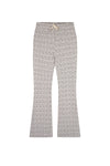 Meisjes Sady AOP Rib Jersey pants van NoBell in de kleur Pearled Ivory in maat 170-176.