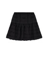 Meisjes Nika ruffled skirt van NoBell in de kleur Jet Black in maat 170-176.