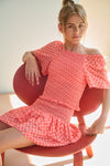 NoBell Tess Smocked AOP Ibizaprinted Blouse