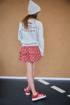 Meisjes Kaila Furry Sweat with contrast cuffs van NoBell in de kleur Grey Melange in maat 170-176.