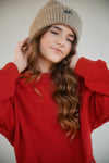 Meisjes Kobell Furry London Sweat van NoBell in de kleur Ruby Red in maat 170-176.