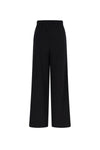 Meisjes Sally Melange Rib Wide Leg Pants van NoBell in de kleur Jet Black in maat 176.