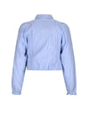 Meisjes Tikky Striped cropped blouse van NoBell in de kleur Bright Sky in maat 170-176.