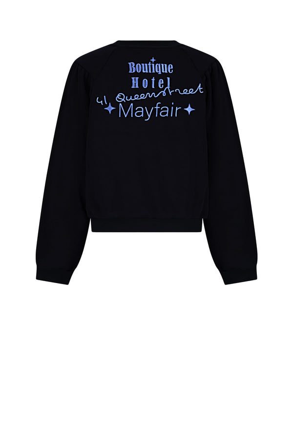 NoBell Kaila Furry Sweat with contrast cuffs