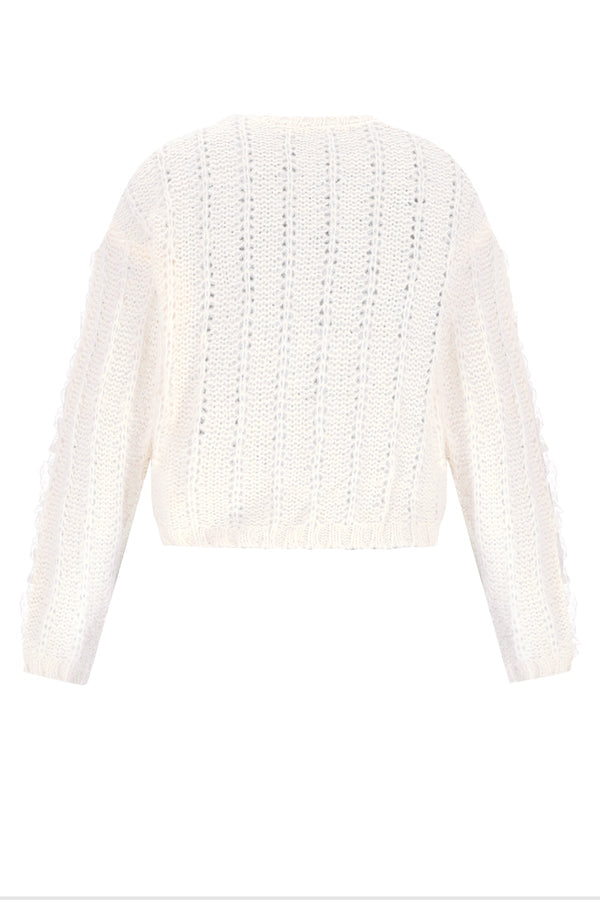NoBell Katy Knitted Sweater with Lace detail